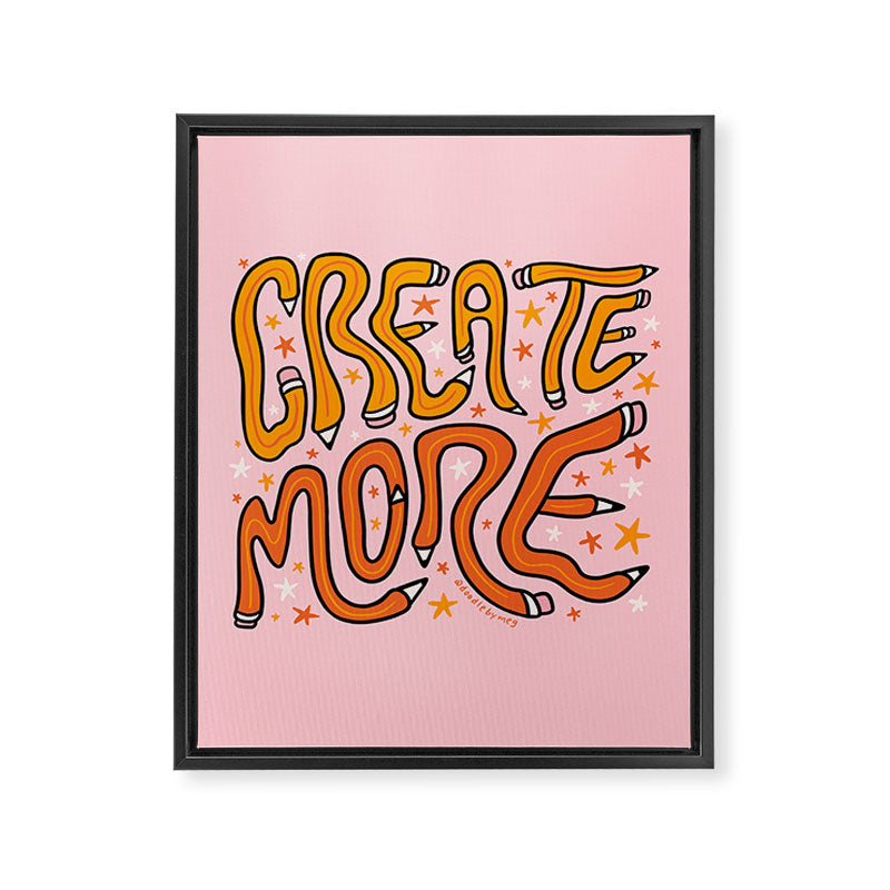 Create More Framed Canvas Print Gallery Image 8