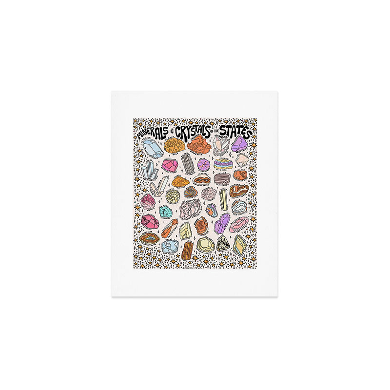 Crystals of the States Art Print Gallery Image 1