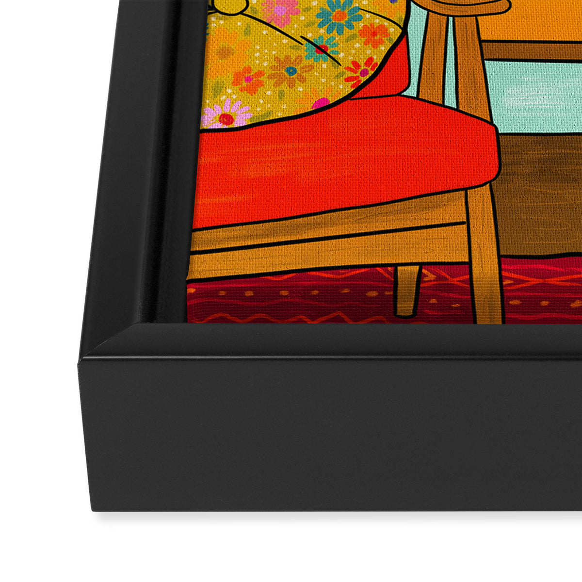 Ctrl + Z Framed Canvas Print Gallery Image 3