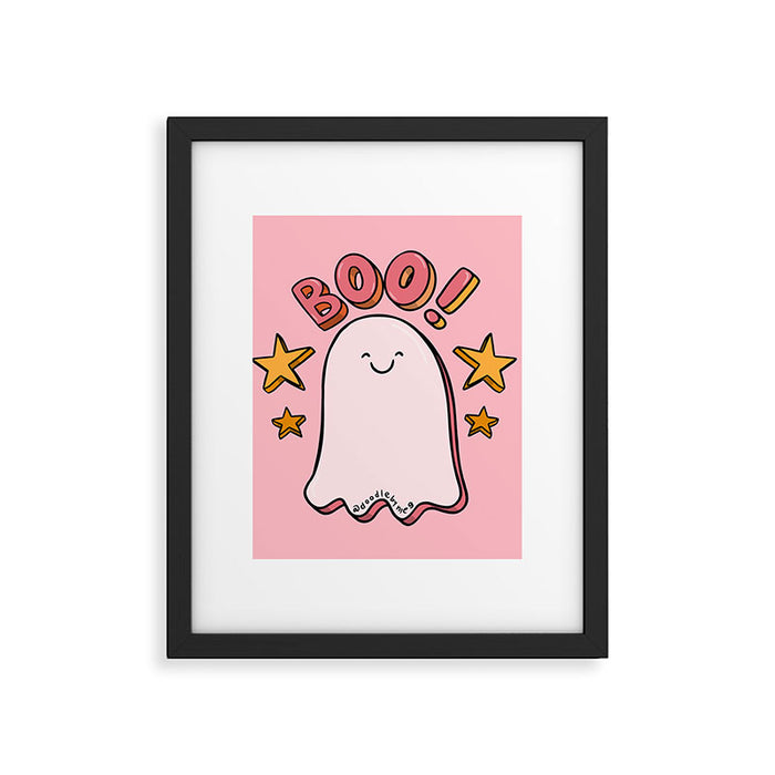 Cute Boo Framed Art Print Gallery Image 1