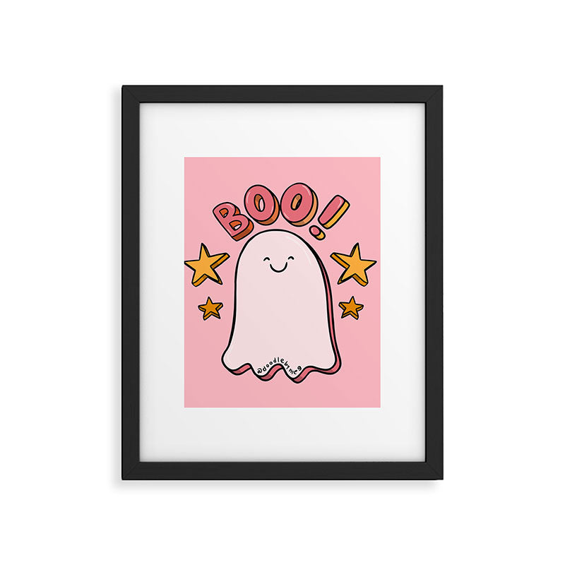 Cute Boo Framed Art Print Gallery Image 6