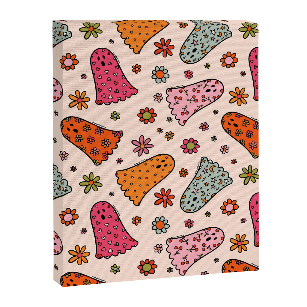 Cute Ghost Print Canvas Print Gallery Image 8
