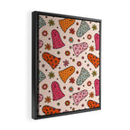 Cute Ghost Print Framed Canvas Print Gallery Image 2