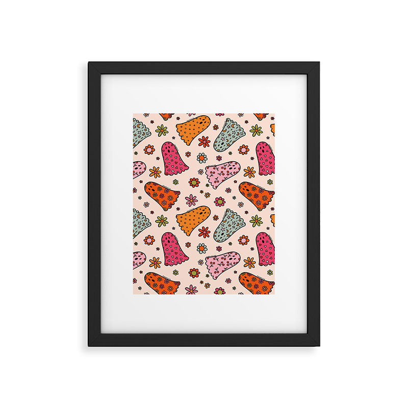 Cute Ghost Print Framed Art Print Gallery Image 6