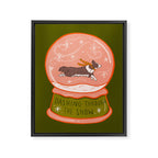 Dashing Through the Snow Framed Canvas Print Gallery Image 8
