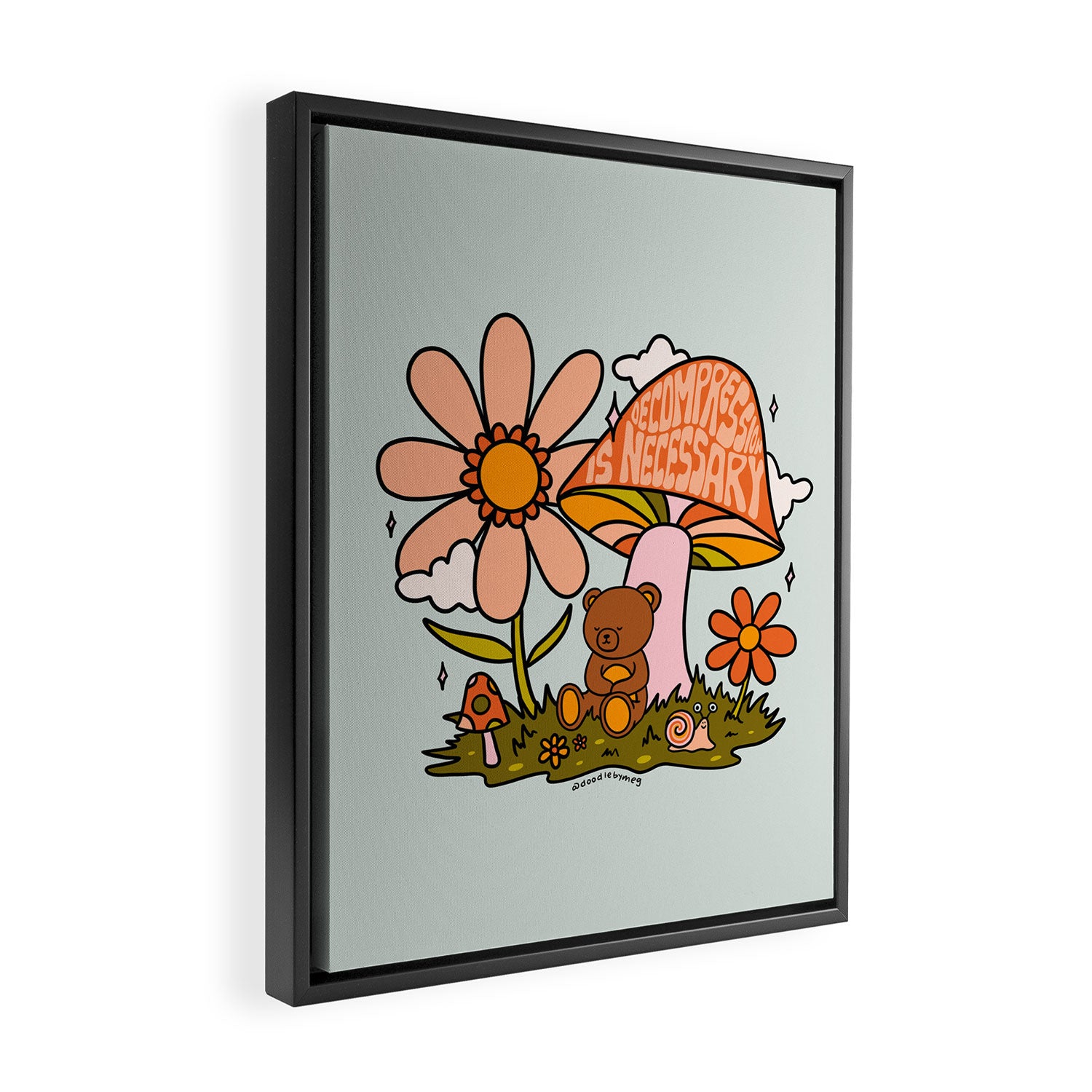 Decompression is Necessary Framed Canvas Print Gallery Image 2