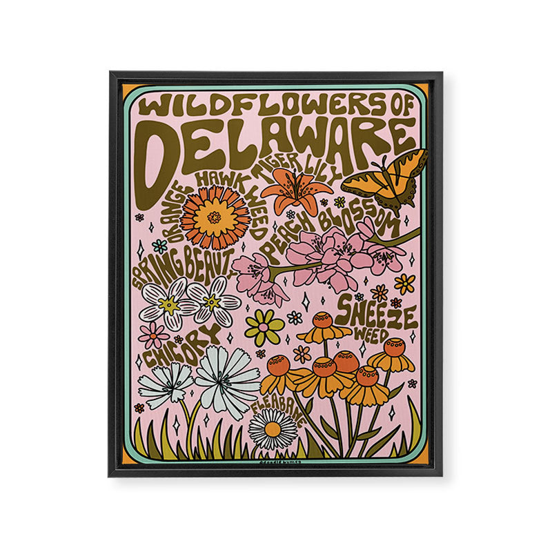 Delaware Wildflowers Framed Canvas Print Gallery Image 8