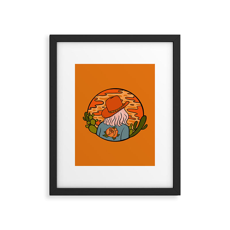 Desert Cowgirl Framed Art Print Gallery Image 4