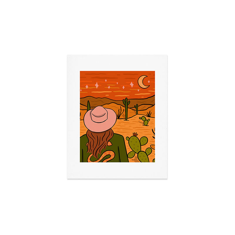 Desert Girl Art Print Gallery Image 1