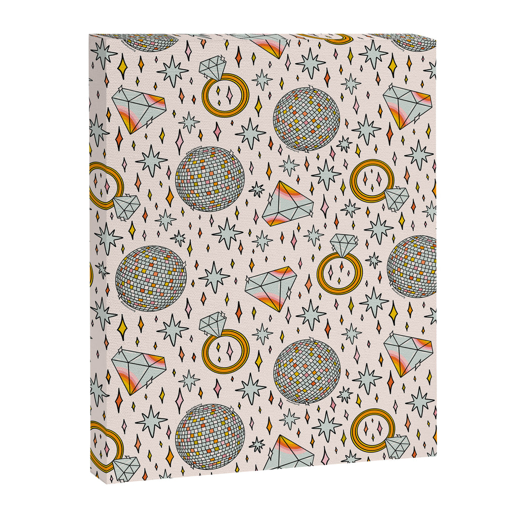 Diamonds and Disco Balls Print Canvas Print Gallery Image 8