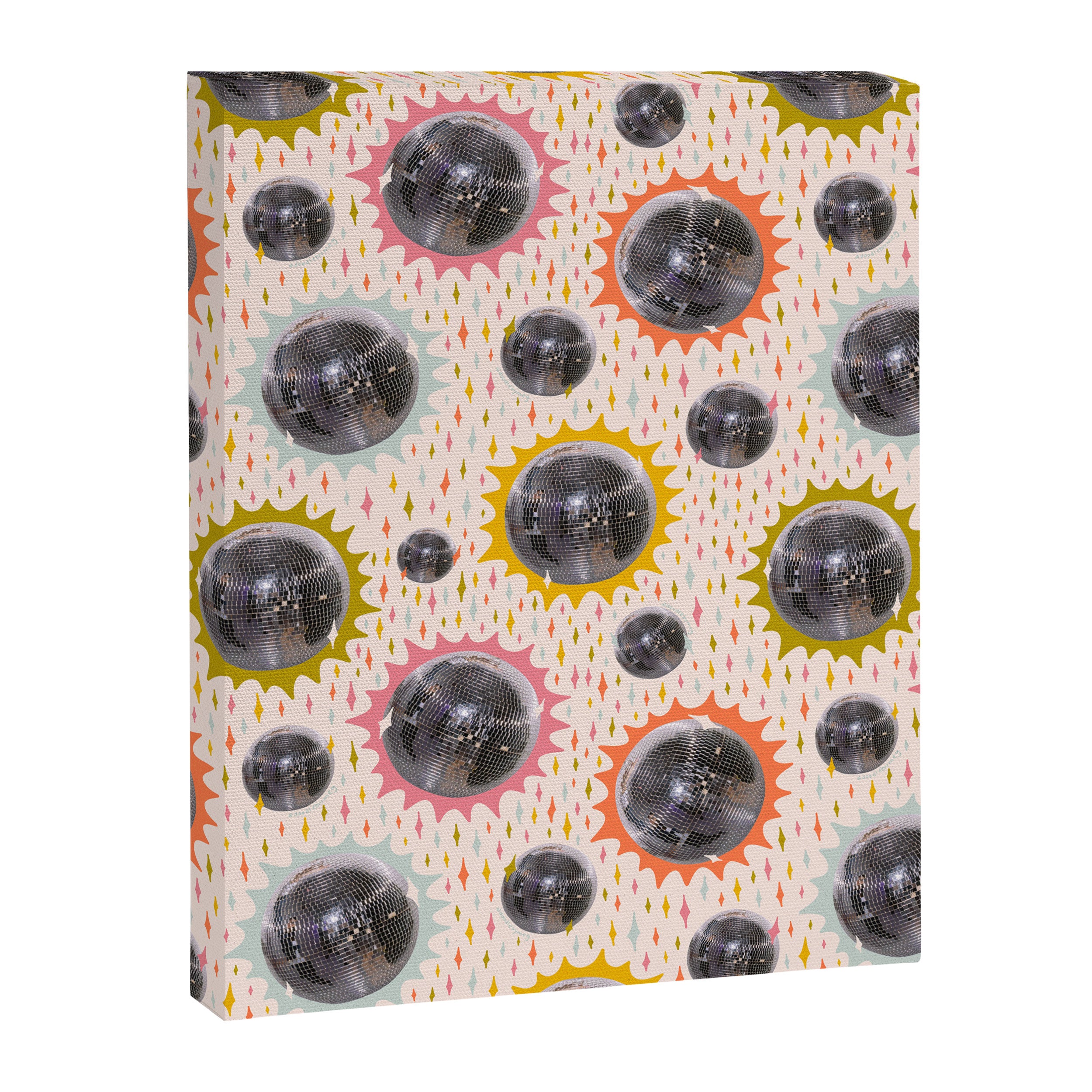 Disco Ball Collage Print Canvas Print Gallery Image 8
