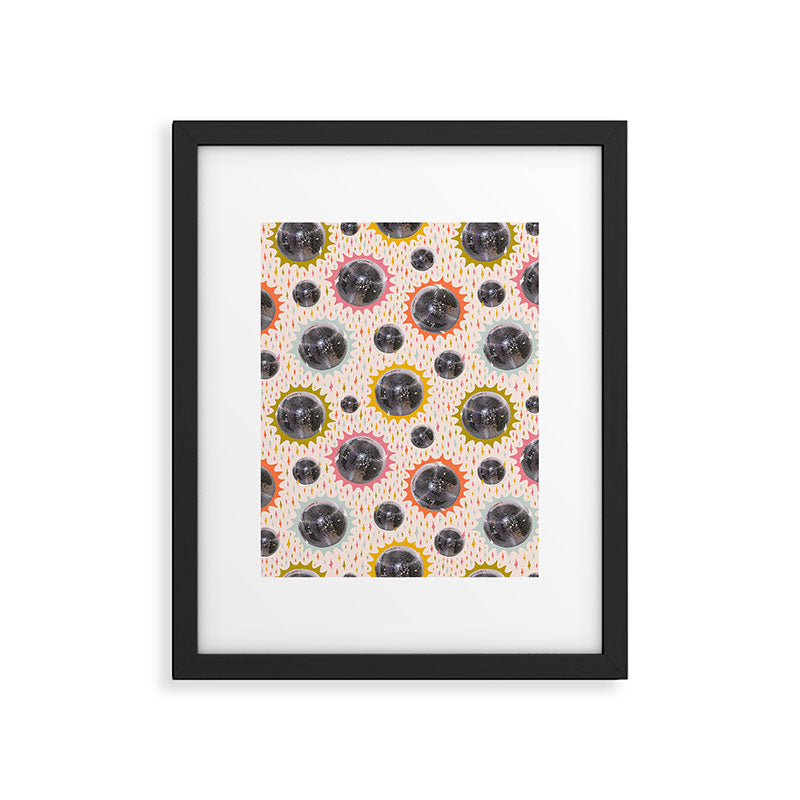 Disco Ball Collage Print Framed Art Print Gallery Image 6