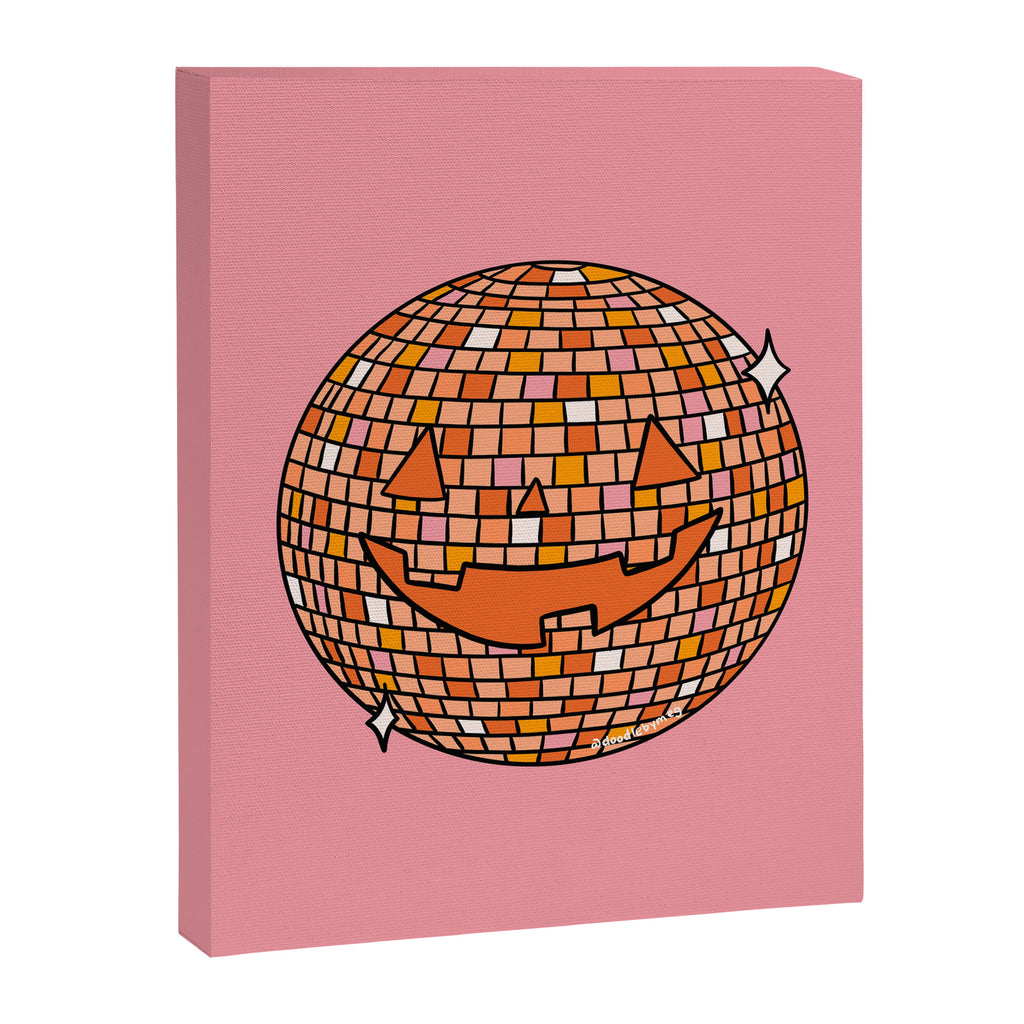 Disco Ball Jack O Lantern Canvas Print Gallery Image 8