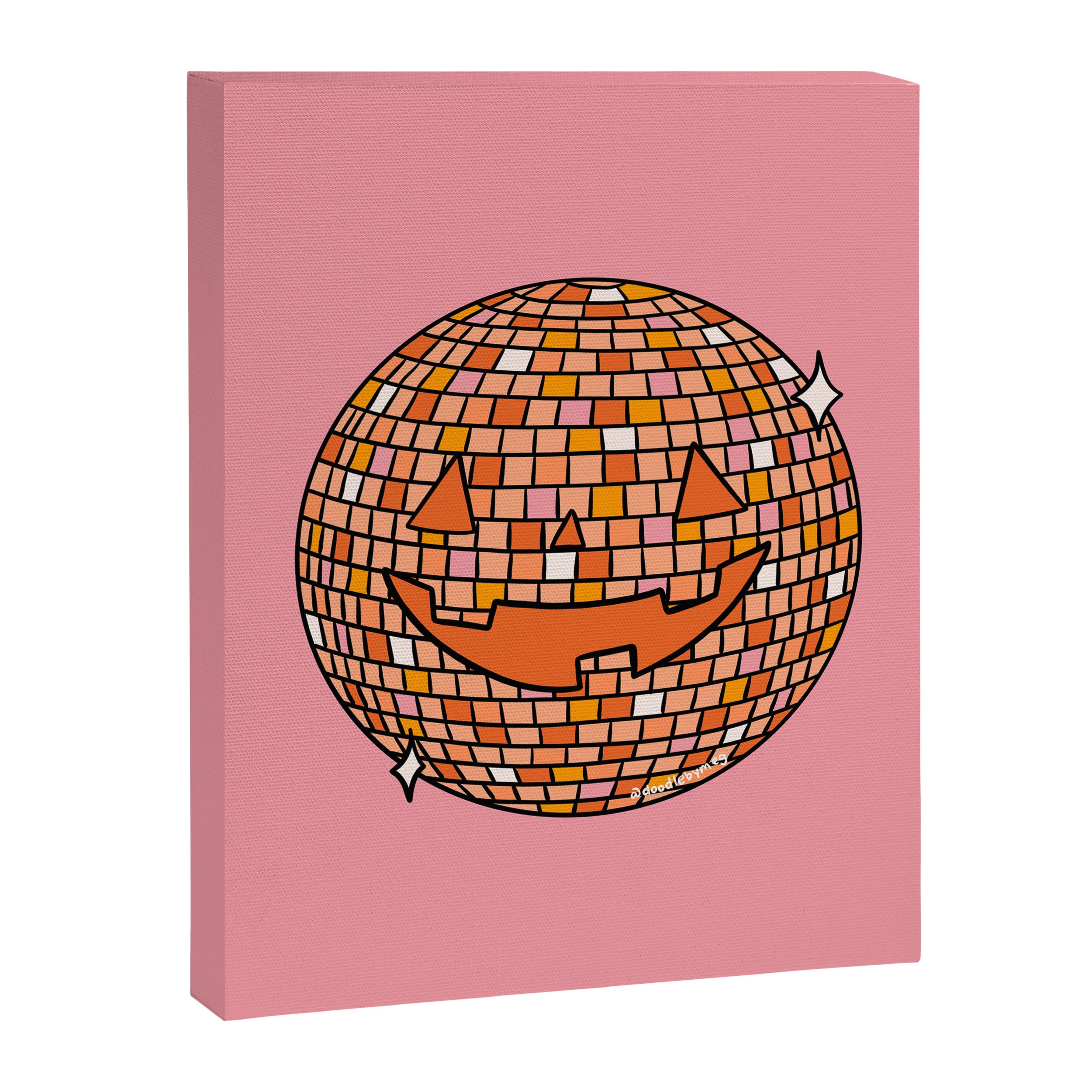 Disco Ball Jack O Lantern Canvas Print Gallery Image 8