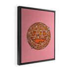 Disco Ball Jack O Lantern Framed Canvas Print Gallery Image 2