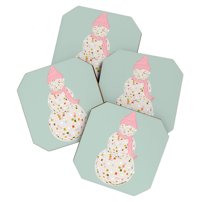 Disco Ball Snowman Coaster Gallery Image 1