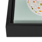 Disco Ball Snowman Framed Canvas Print Gallery Image 3