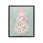 Disco Ball Snowman Framed Canvas Print Gallery Image 8