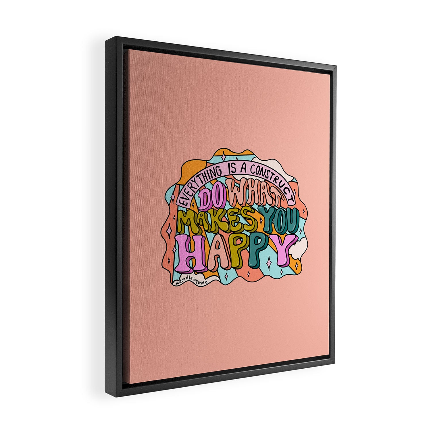 Do What Makes You Happy Framed Canvas Print Gallery Image 2