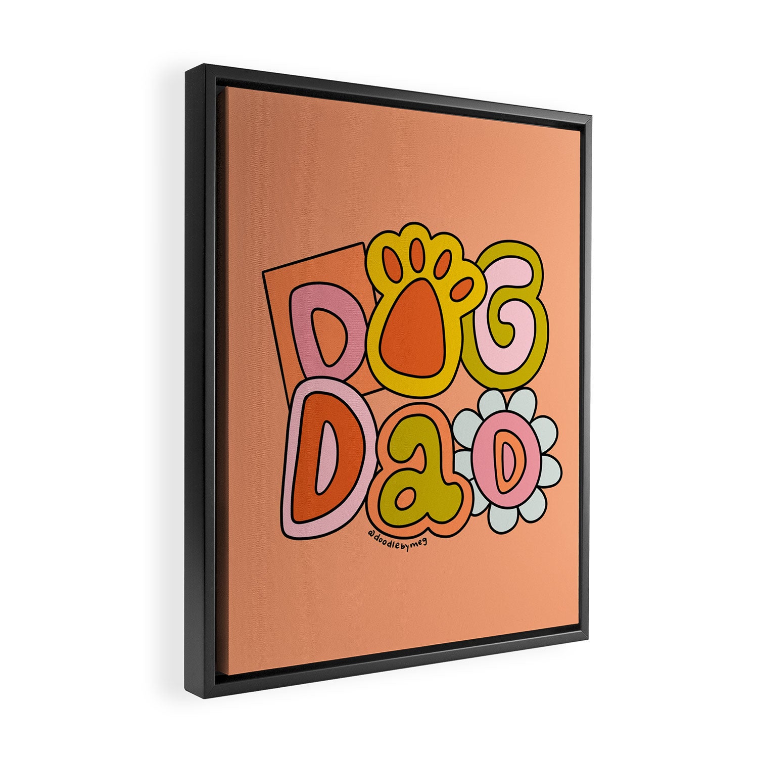 Dog Dad Framed Canvas Print Gallery Image 2