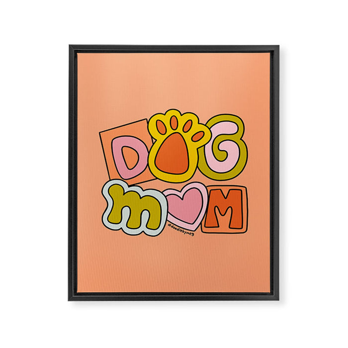 Dog Mom Framed Canvas Print Gallery Image 1
