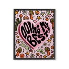 Doing My Best Framed Canvas Print Gallery Image 8
