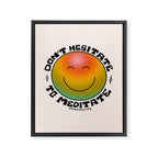 Don't Hesitate to Meditate Framed Canvas Print Gallery Image 8