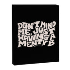 Don't Mind Me in Cream Canvas Print Gallery Image 8