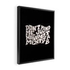 Don't Mind Me in Cream Framed Canvas Print Gallery Image 2