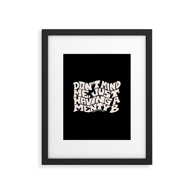 Don't Mind Me in Cream Framed Art Print Gallery Image 6
