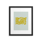 Don't Mind Me In Green Framed Art Print Gallery Image 6
