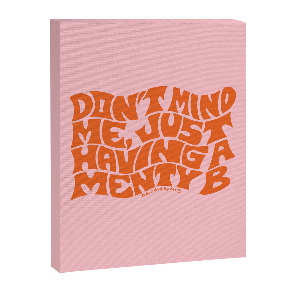 Don't Mind Me in Orange Canvas Print Gallery Image 8