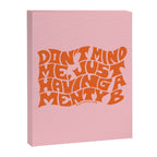 Don't Mind Me in Orange Canvas Print Gallery Image 8