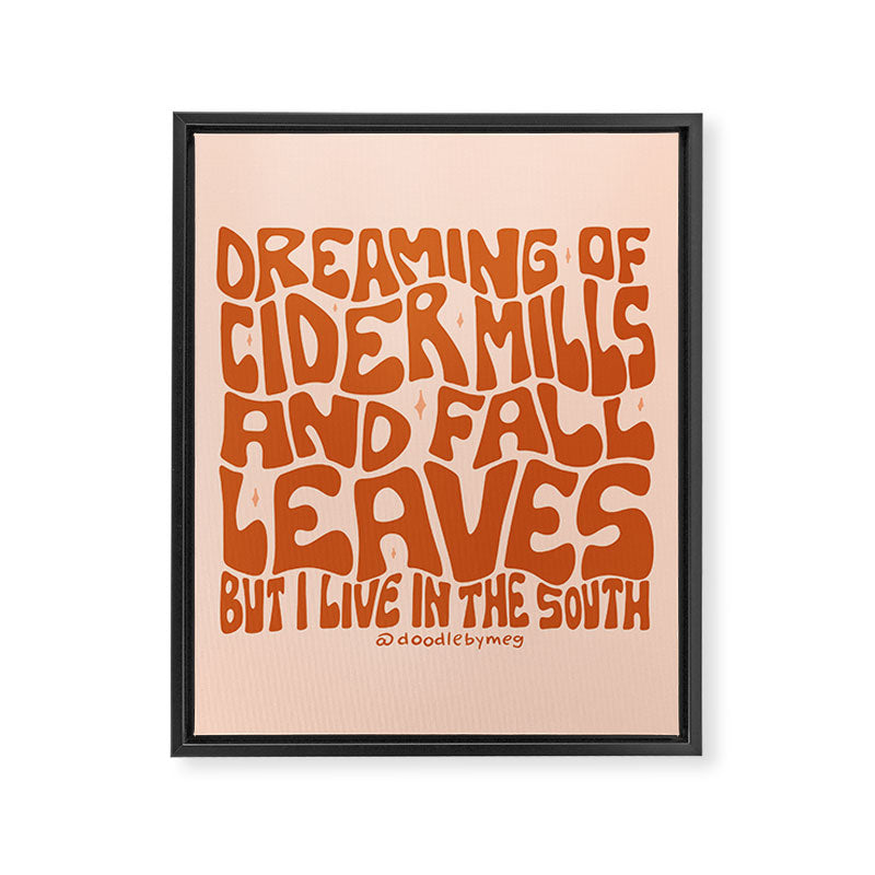 Dreaming of Cider Mills Framed Canvas Print Gallery Image 8