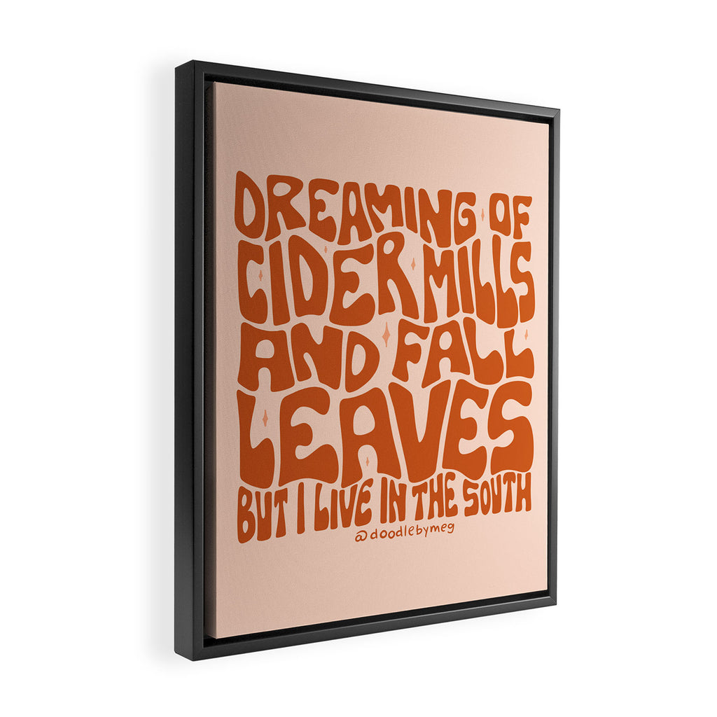 Dreaming of Cider Mills Framed Canvas Print Gallery Image 2