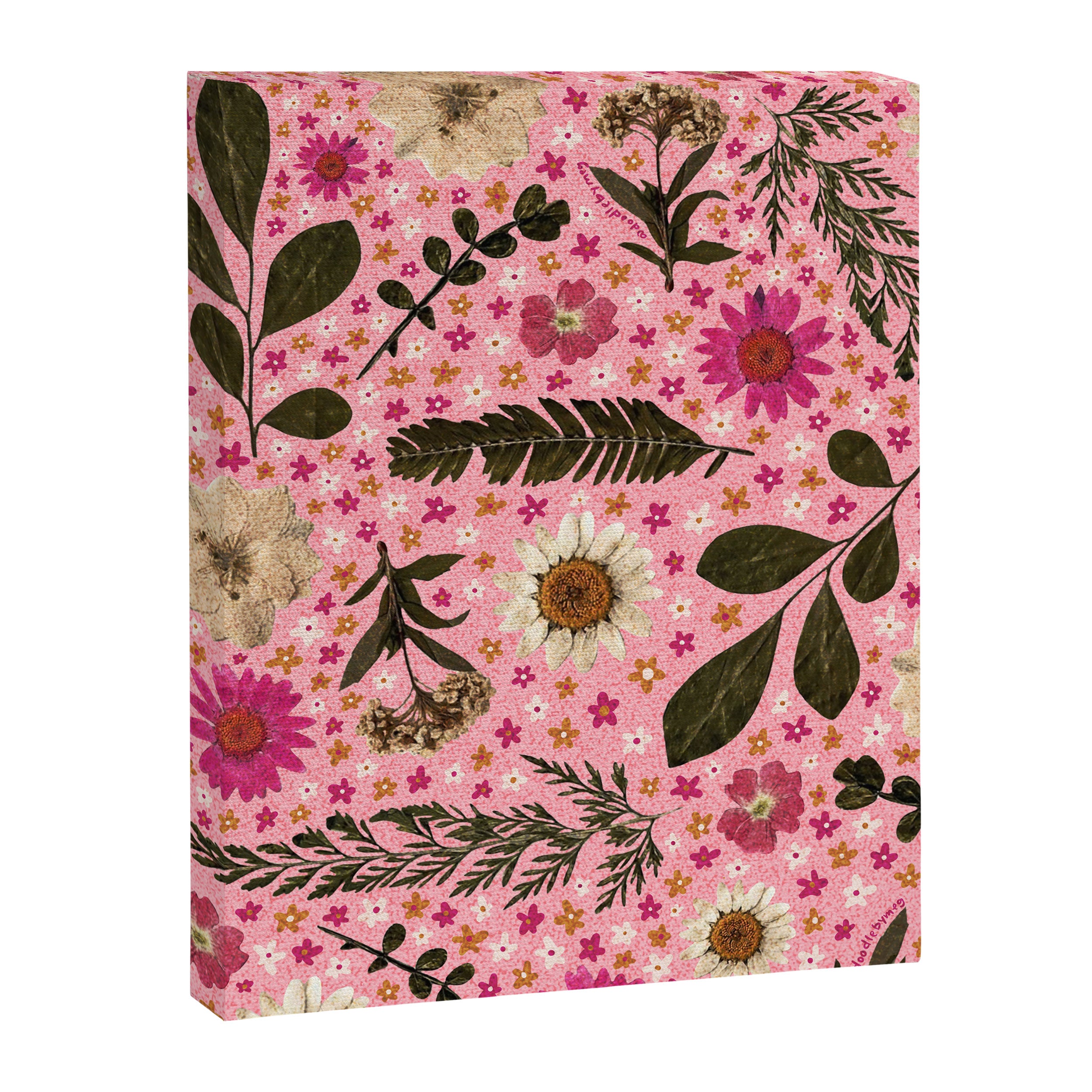 Dried Flower Print in Pink Canvas Print Gallery Image 8