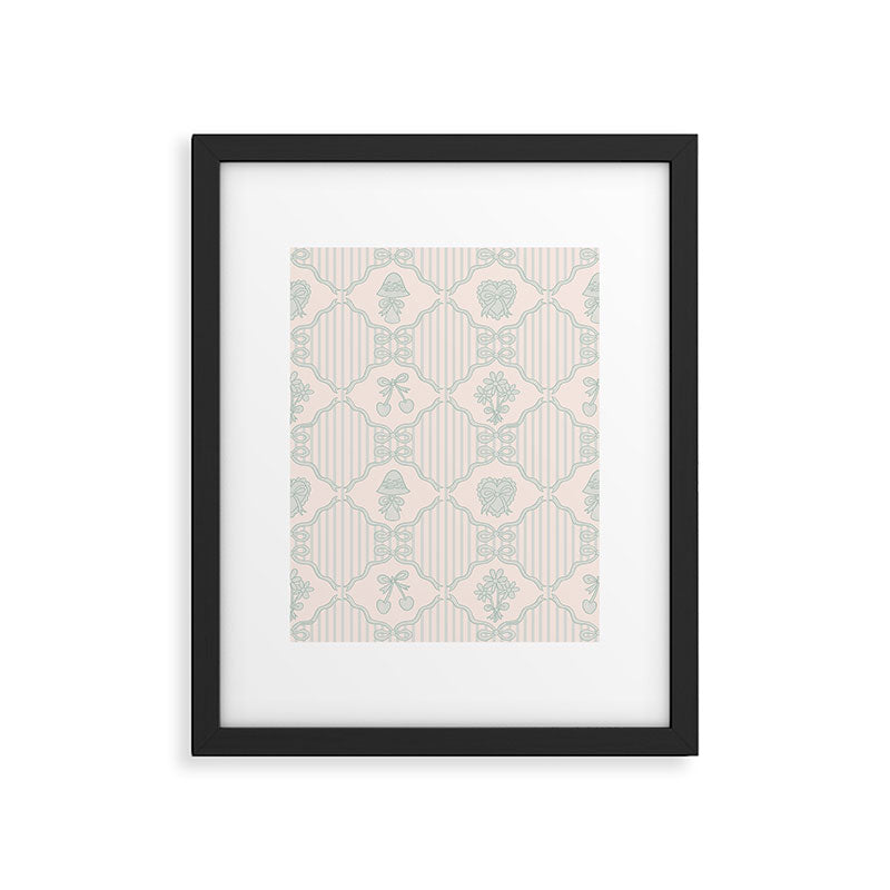 Eloise Print in Blue Framed Art Print Gallery Image 6