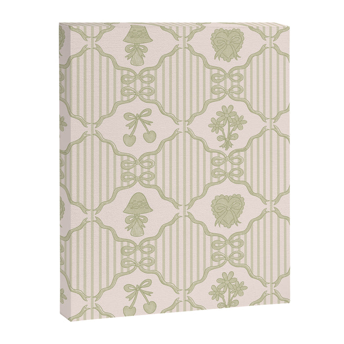 Eloise Print in Green Canvas Print Gallery Image 1