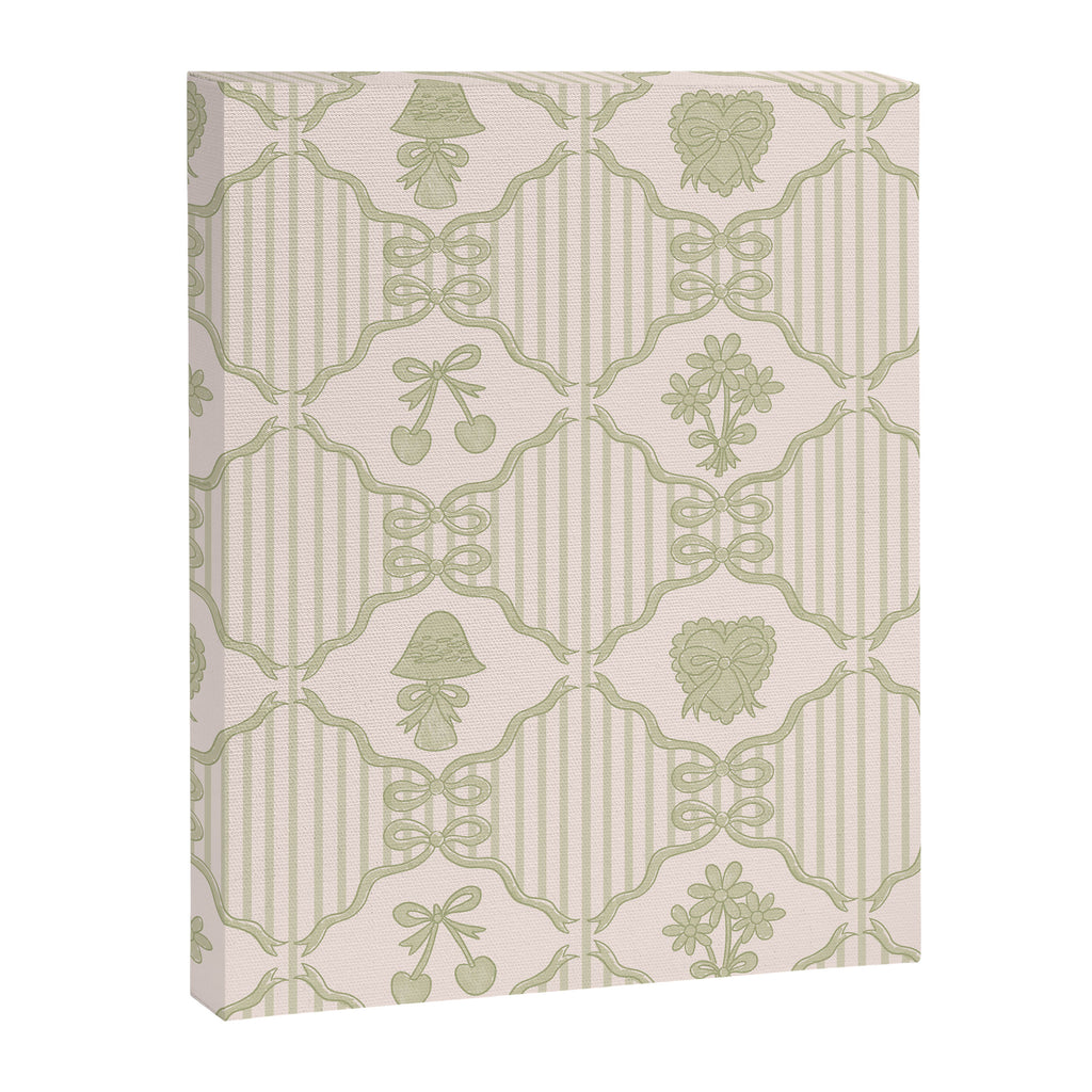 Eloise Print in Green Canvas Print Gallery Image 8