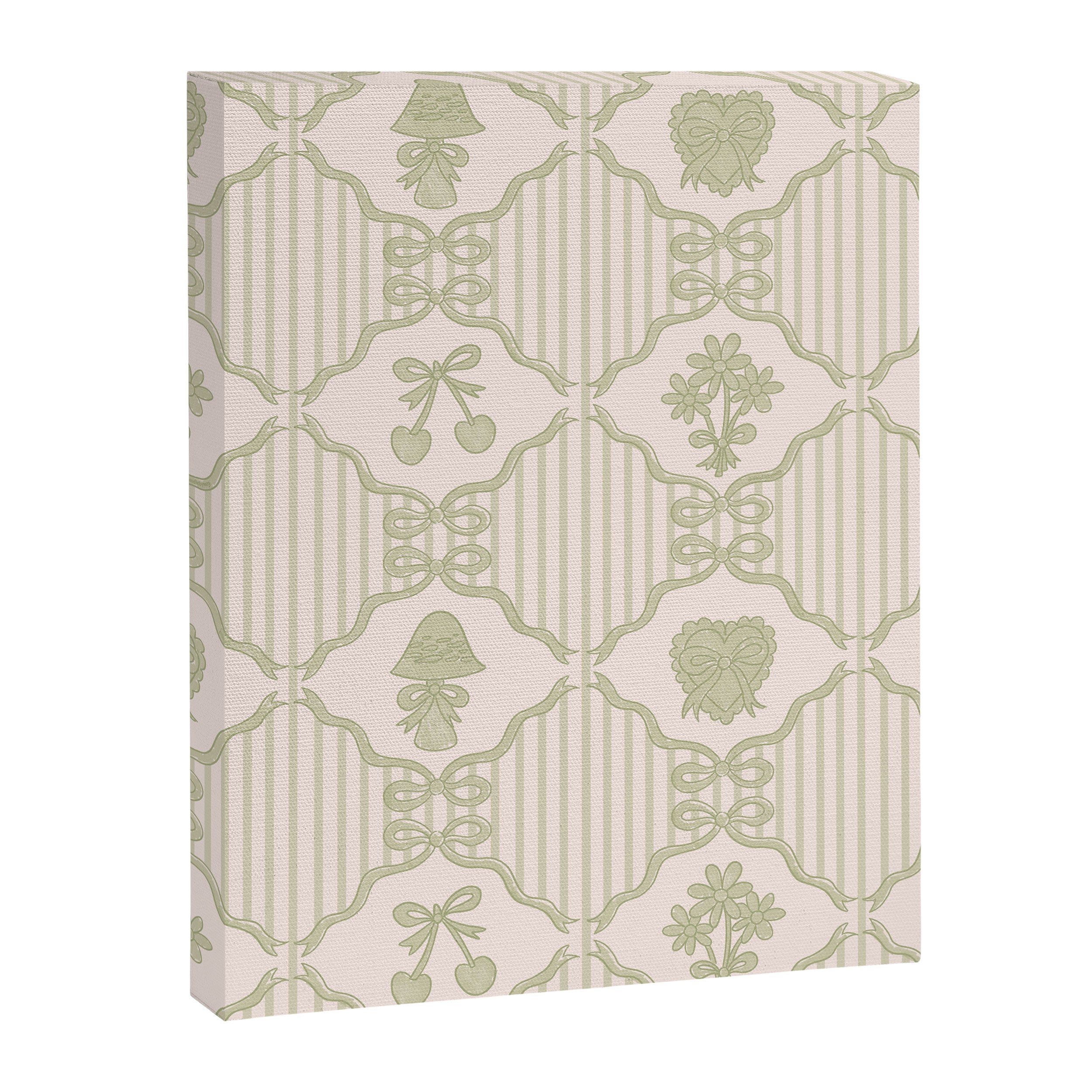 Eloise Print in Green Canvas Print Gallery Image 8