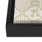Eloise Print in Green Framed Canvas Print Gallery Image 3