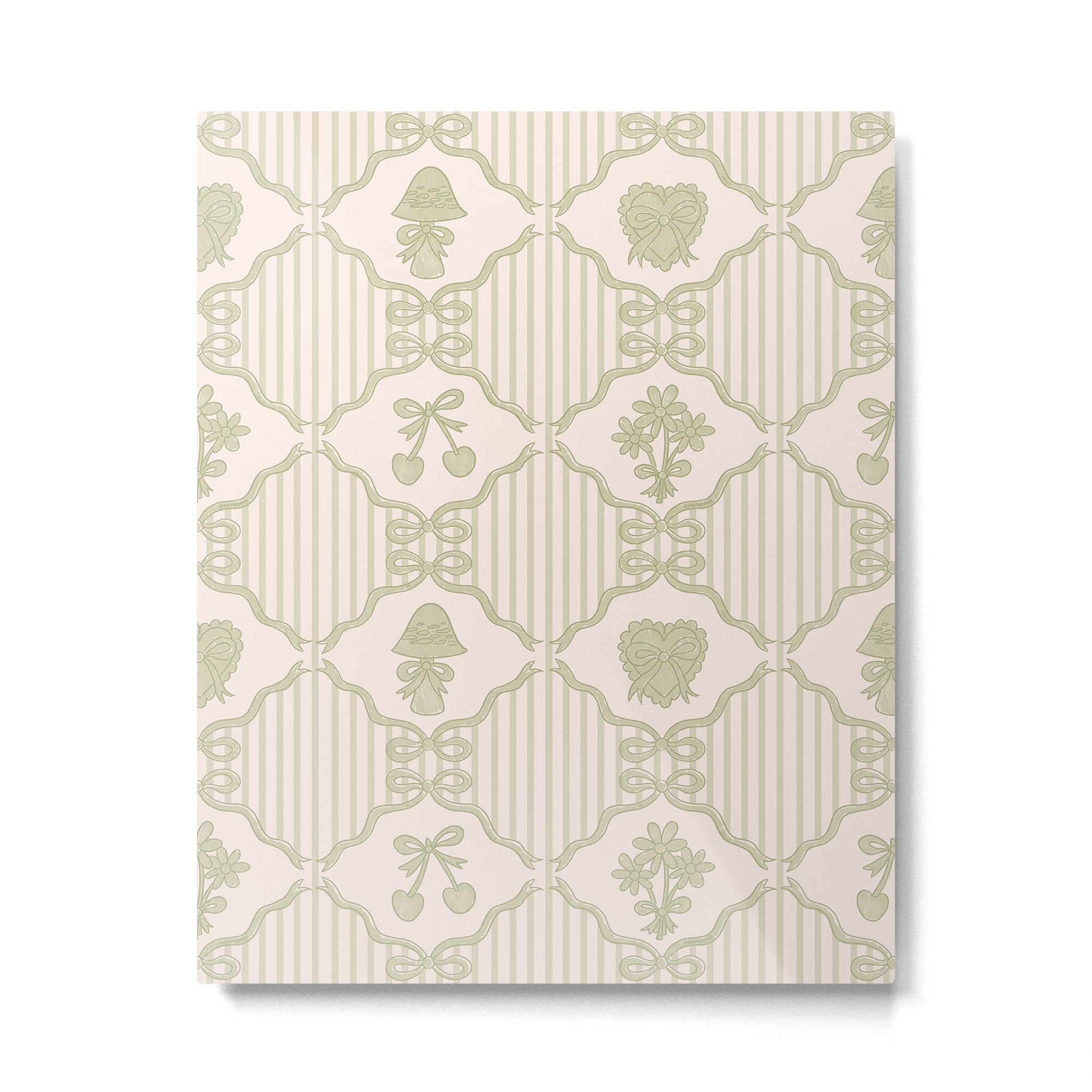Eloise Print in Green Metal Print Gallery Image 6