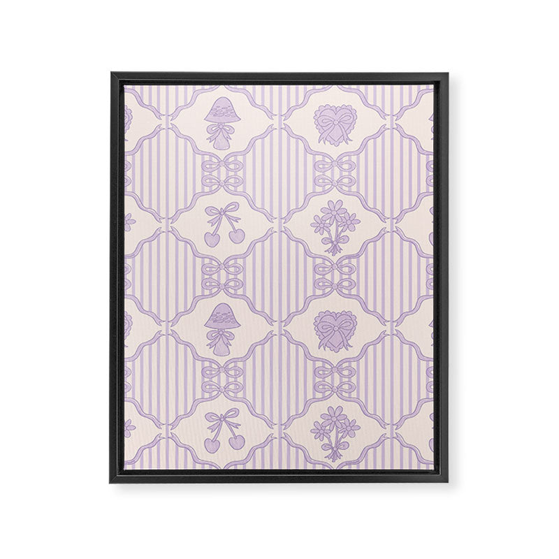 Eloise Print in Lavender Framed Canvas Print Gallery Image 8