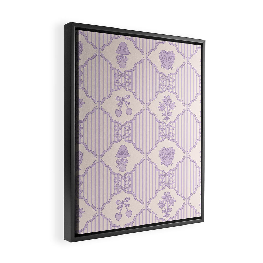 Eloise Print in Lavender Framed Canvas Print Gallery Image 2