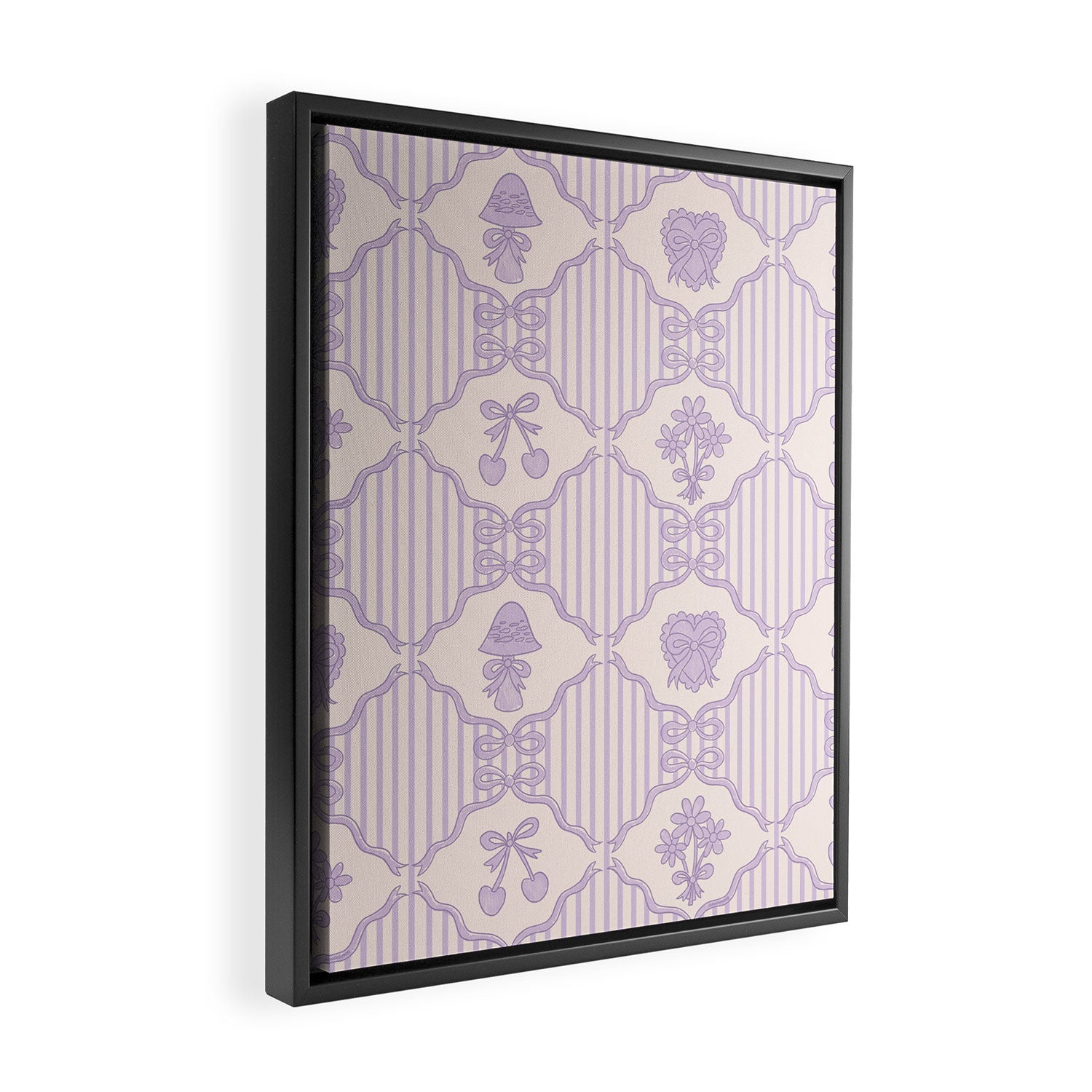 Eloise Print in Lavender Framed Canvas Print Gallery Image 2