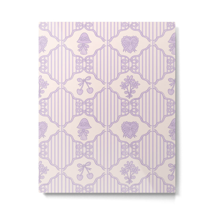 Eloise Print in Lavender Metal Print Gallery Image 1