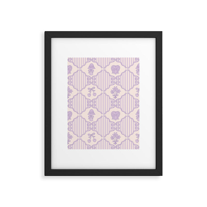 Eloise Print in Lavender Framed Art Print Gallery Image 6