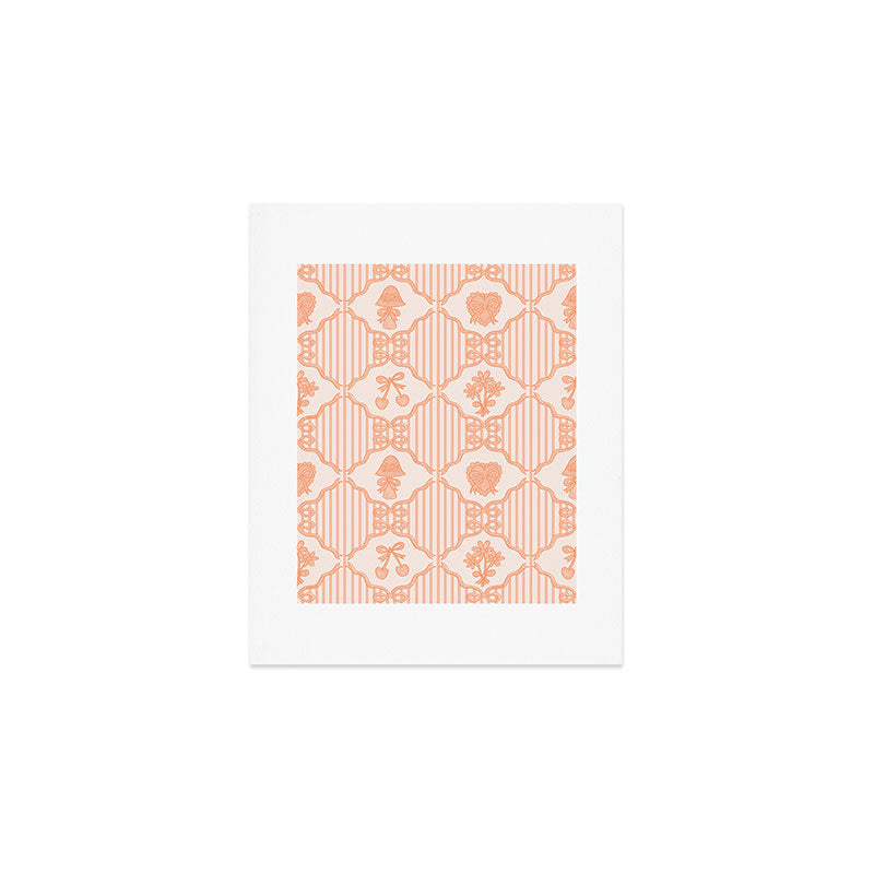Eloise Print in Peach Art Print Gallery Image 1