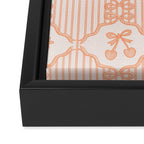 Eloise Print in Peach Framed Canvas Print Gallery Image 3