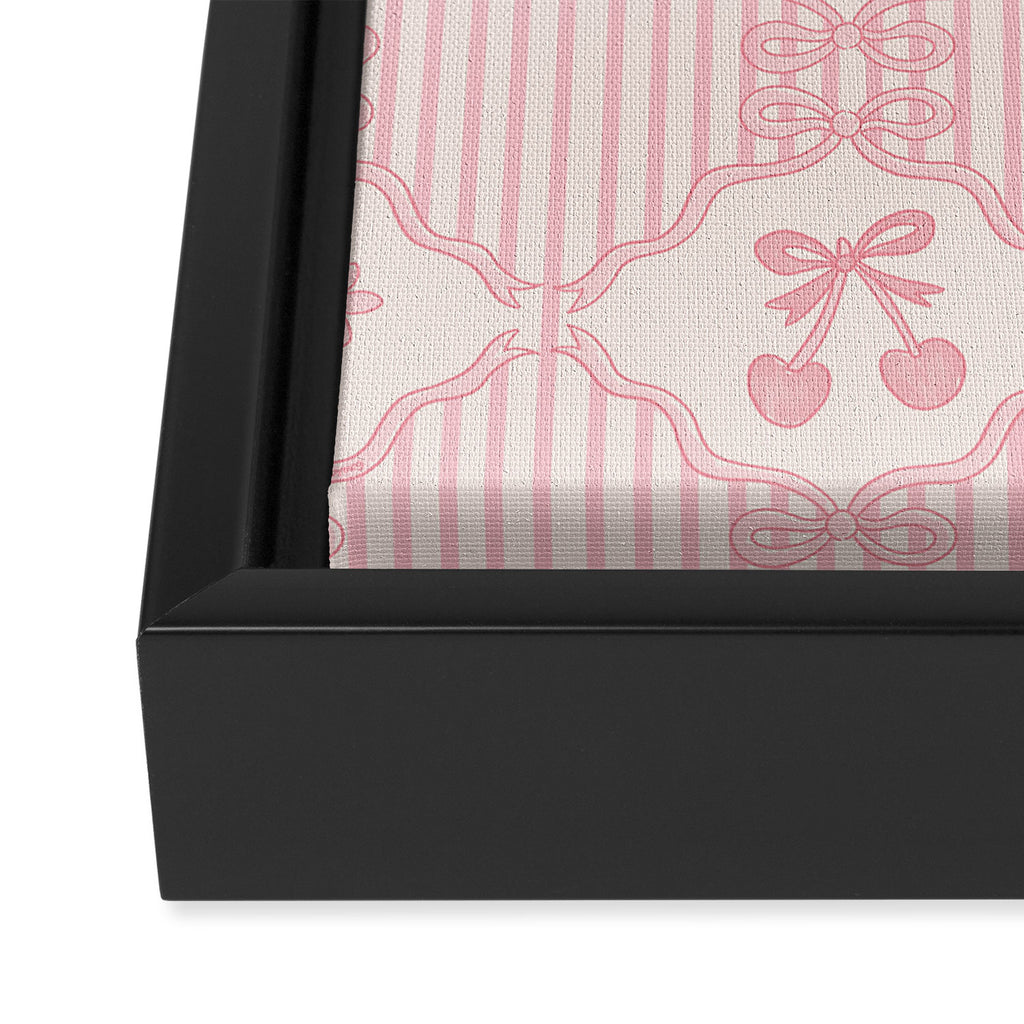 Eloise Print in Pink Framed Canvas Print Gallery Image 3
